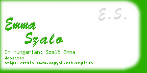 emma szalo business card