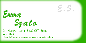 emma szalo business card